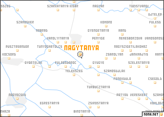 map of Nagytanya