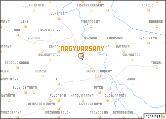 map of Nagyvarsány