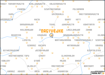 map of Nagyvejke