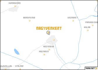 map of Nagyvénkert