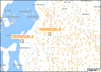 map of Nāharwāla