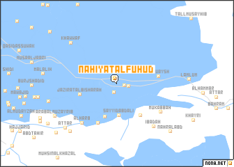 map of Nāḩiyat al Fuhūd