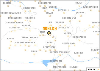 map of Naḩlah