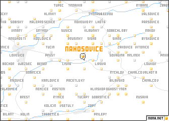 map of Nahošovice