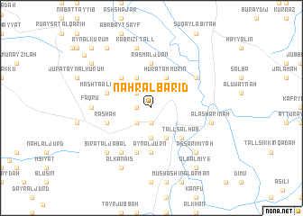 map of Nahr al Bārid