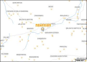 map of Nahr Mīān