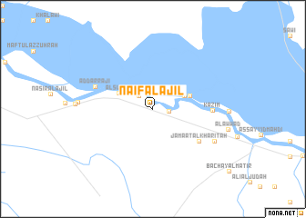 map of Nāʼif al ‘Ājil