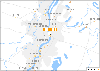 map of Naihāti