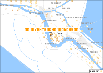 map of Na‘īmīyeh-ye Moḩammad Aḩsan