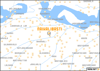 map of Nāīwāli Basti