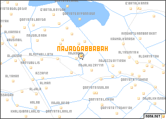 map of Naj‘ ad Dabbābah