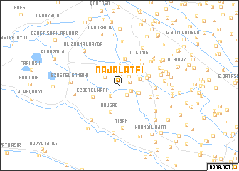 map of Naj‘ al ‘Aţfī