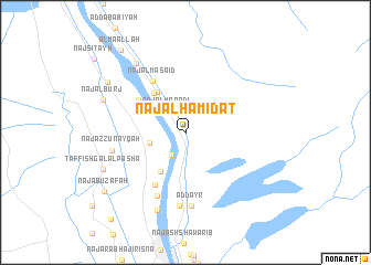 map of Naj‘ al Ḩamīdāt