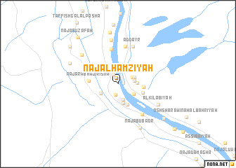 map of Naj‘ al Ḩamzīyah