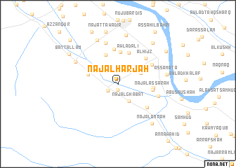 map of Naj‘ al Ḩarjah