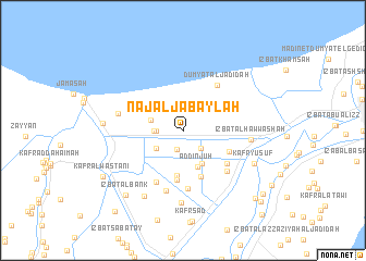 map of Naj‘ al Jabāylah