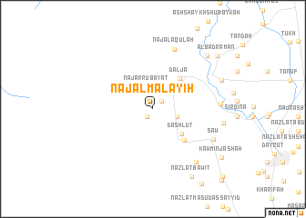 map of Naj‘ al Malāyiḩ