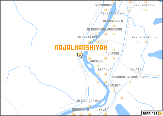 map of Naj‘ al Manshīyah