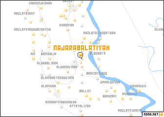map of Naj‘ ‘Arab al ‘Aţīyah