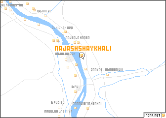 map of Naj‘ ash Shaykh ‘Alī