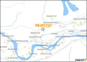 map of Naj‘ ‘Azzūz
