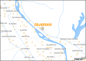 map of Naj‘ Hāshim