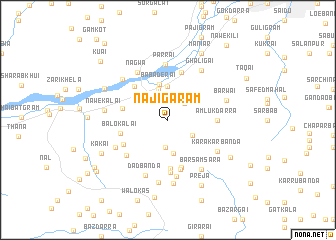 map of Najīgarām