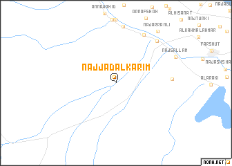 map of Naj‘ Jād al Karīm