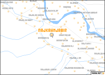 map of Naj‘ Kawm Jābir