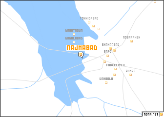 map of Najmābād