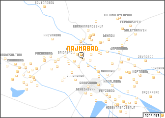 map of Najmābād