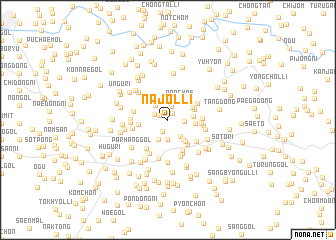 map of Najŏl-li