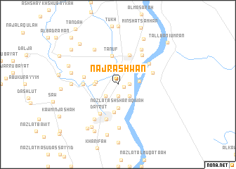 map of Naj‘ Rashwān