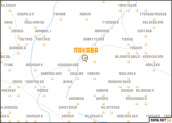 map of Nakaba