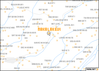 map of Nakalakevi