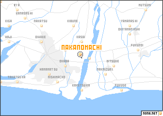 map of Nakanomachi