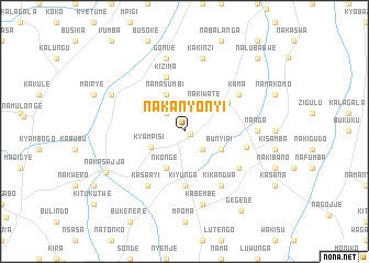 map of Nakanyonyi