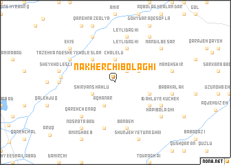 map of Nākherchī Bolāghī