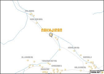 map of Nakhjīrān