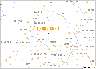 map of Nakhjīrgāh