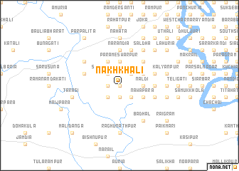 map of Nakh Khāli