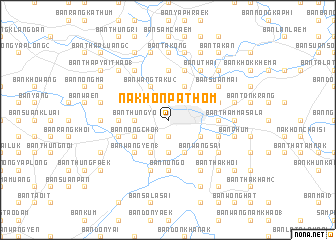 map of Nakhon Pathom