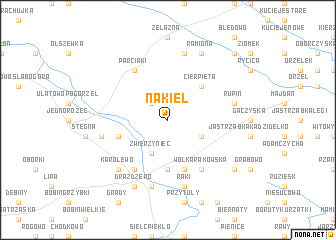 map of Nakieł