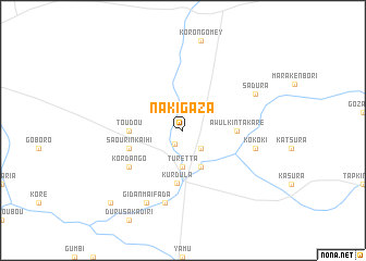 map of Nakigaza