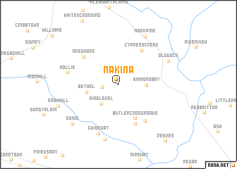 map of Nakina