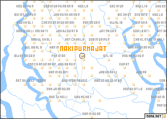 map of Nakipur Mājat