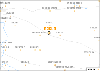 map of Nakło