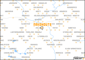 map of Na Kohoutě