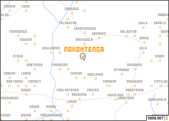 map of Nakomtenga