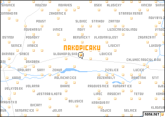 map of Na Kopičáku